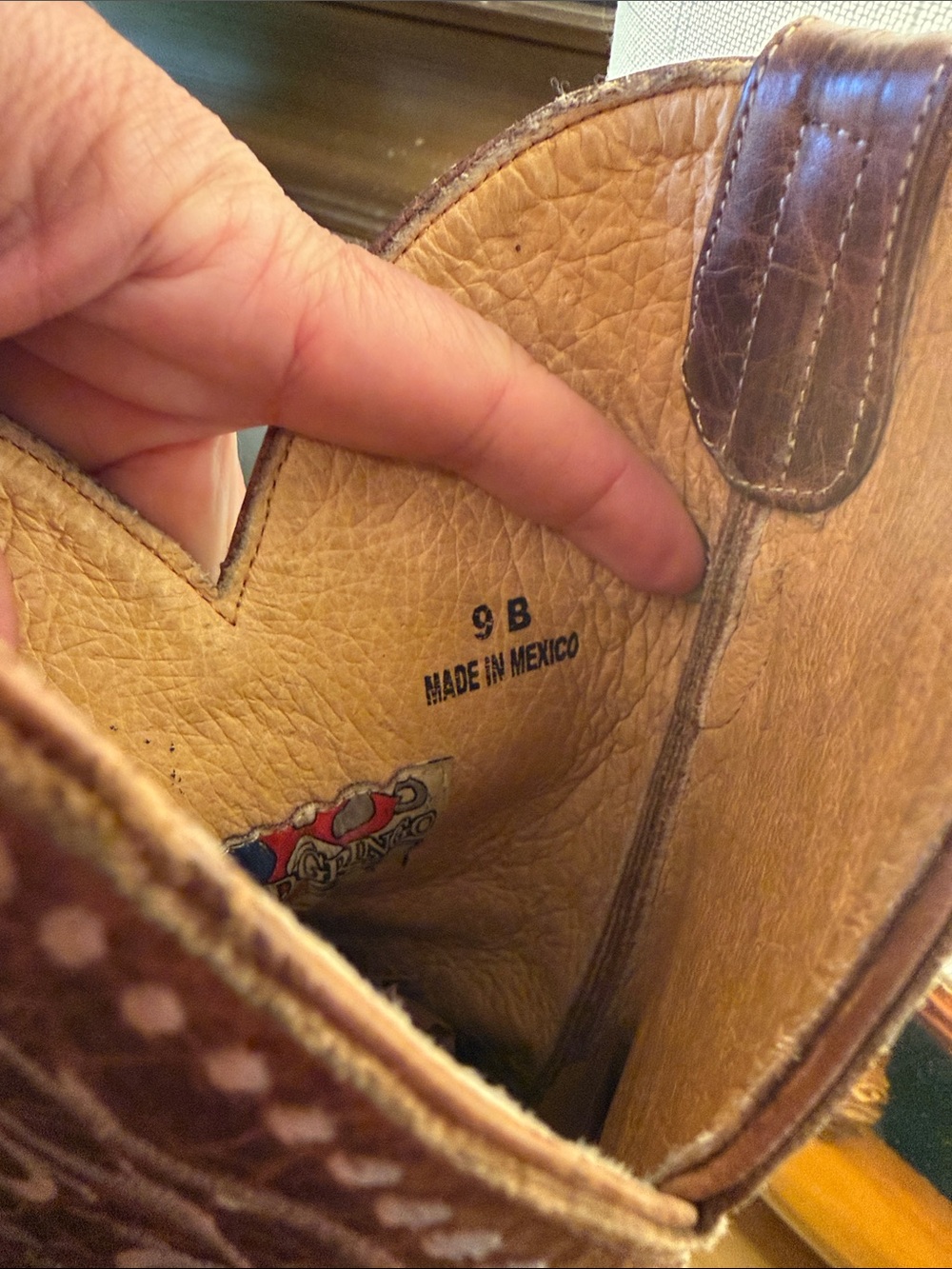 Old Gringo Brown Western Embroidered Leather Boots - Picture 3 of 5